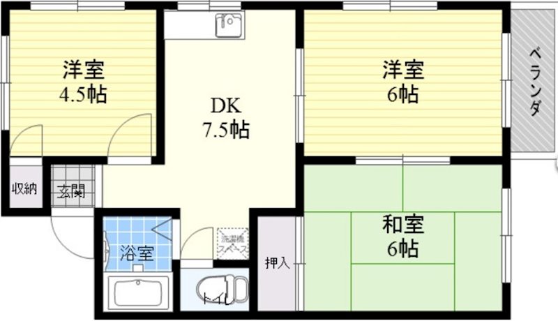 鳰川コーポ 間取り